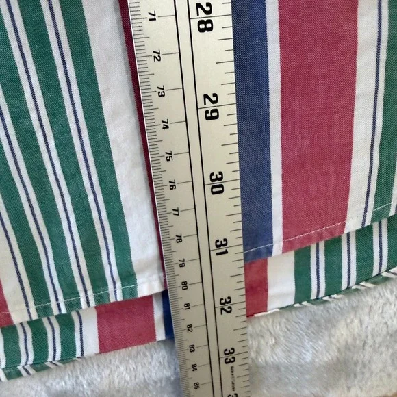 Ralph Lauren Striped Button Down Shirt Men Classic Fit Red Green Blue - Picture 6 of 7